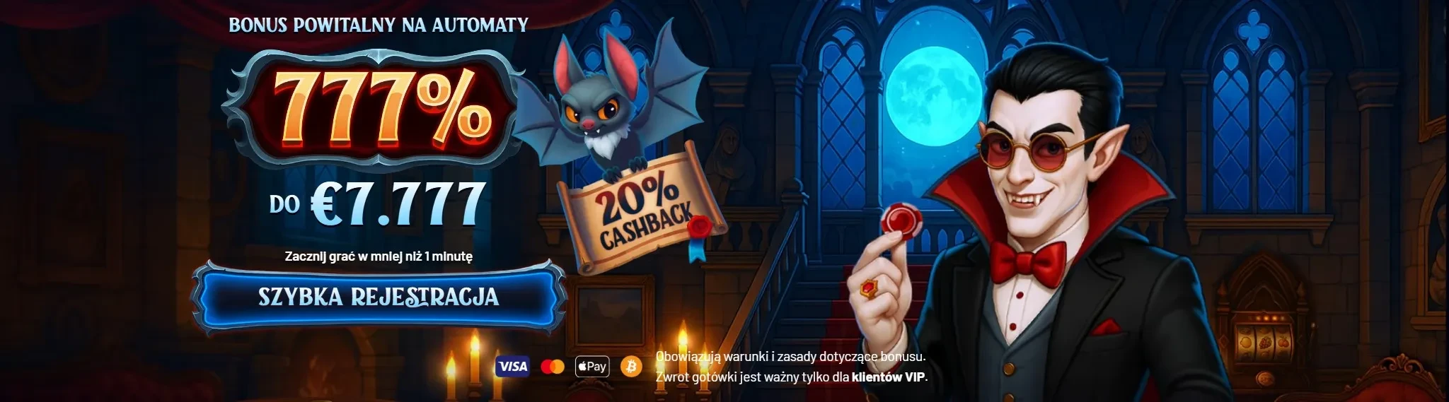 Baner kasyna Dracula PC