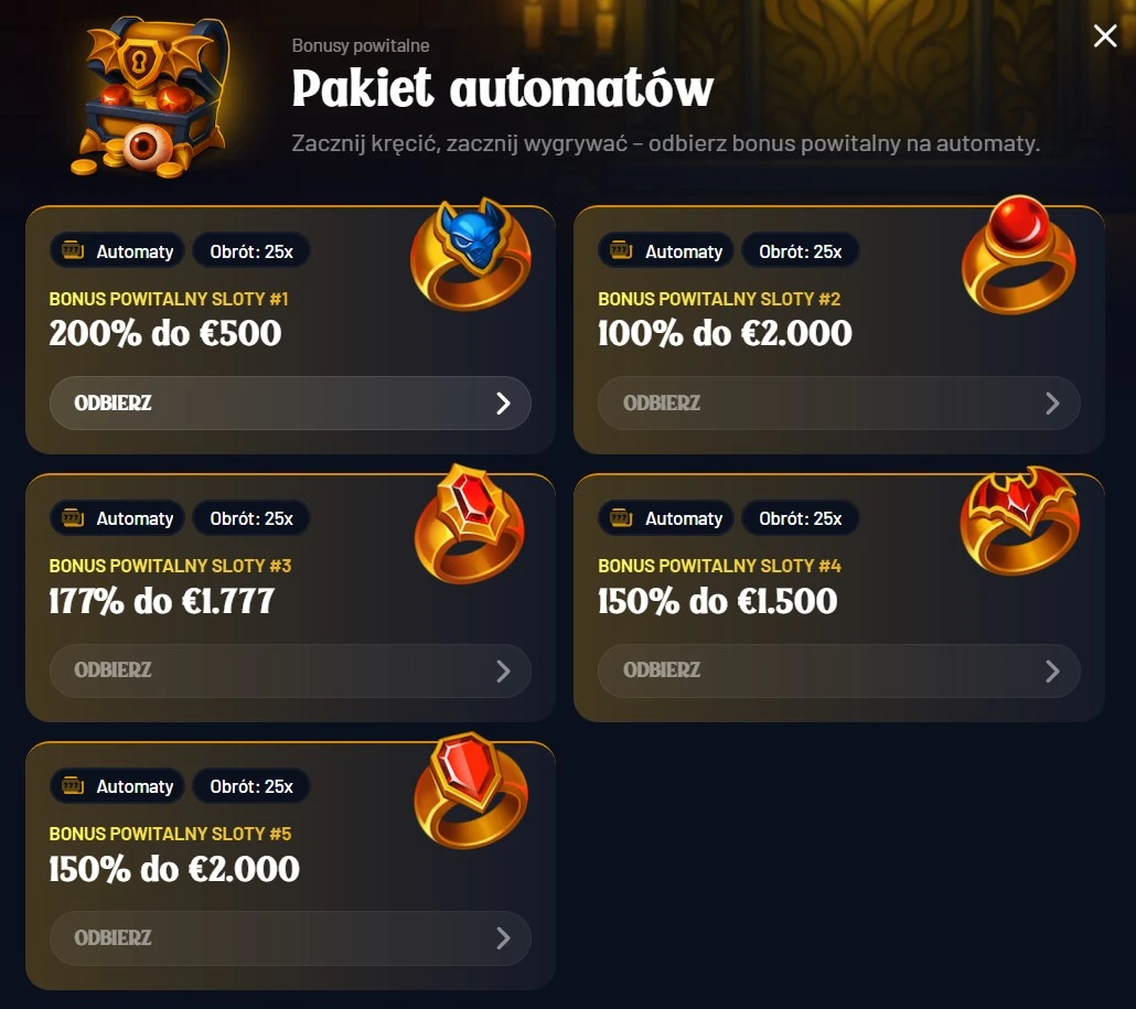 Bonus Powitalny Kasyno